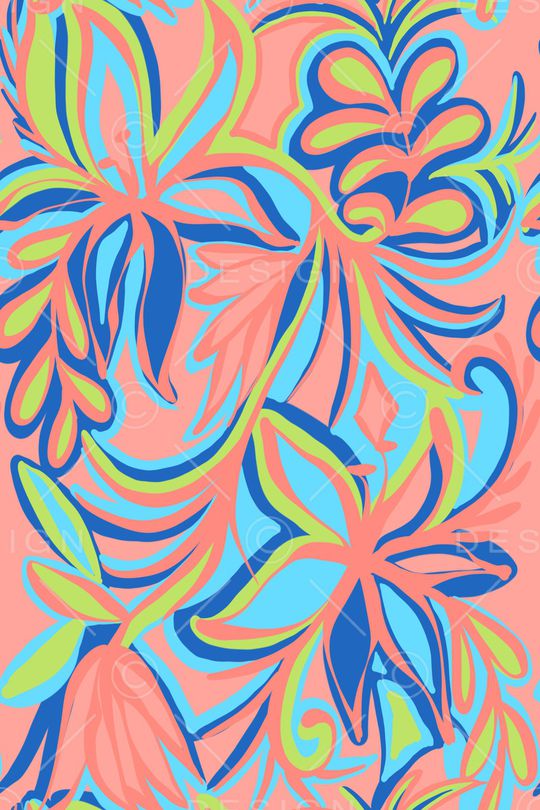 平面花卉印花花型图片