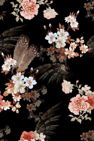 花卉印花花型图片