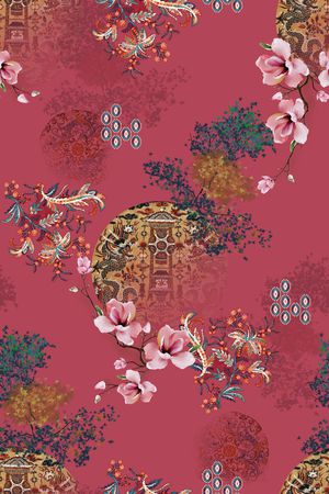 香云纱印花花型图片