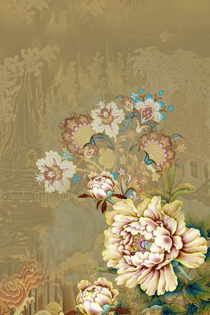 香云纱印花花型图片