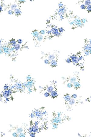 水彩花卉印花花型图片