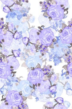 春夏花型印花花型图片
