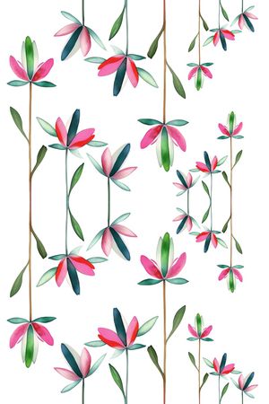 手绘印花花型图片