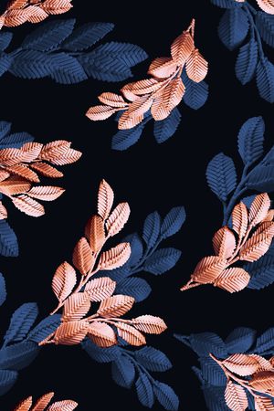 真丝印花花型图片