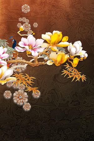 香云纱印花花型图片