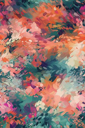 抽象印花花型图片