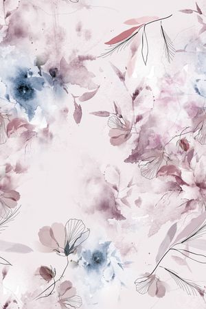 水彩花卉印花花型图片