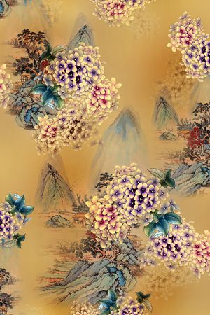香云纱印花花型图片