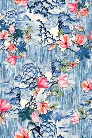 国画印花花型图片