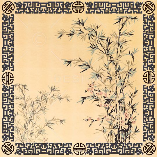国画印花花型图片