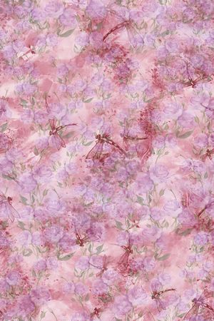 蜻蜓印花花型图片