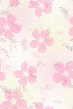 桃花印花花型图片