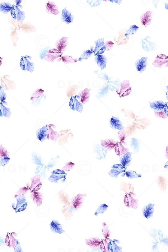 水彩印花花型图片