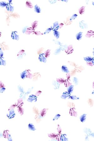 水彩印花花型图片