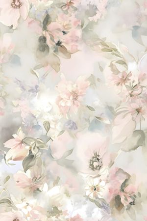 水彩印花花型图片
