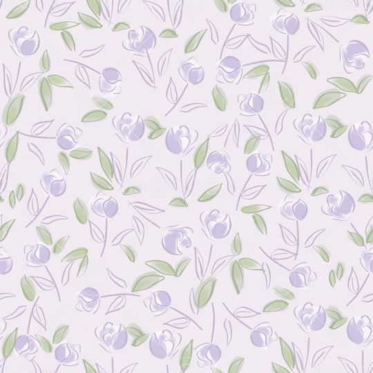 满版散花印花花型图片