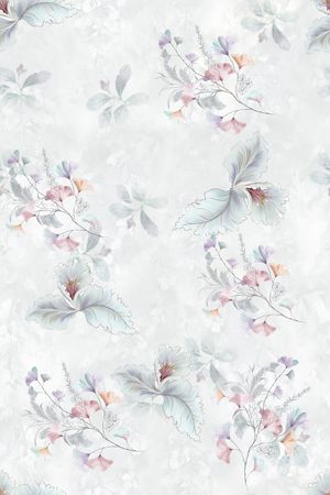 水彩印花花型图片