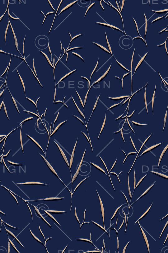 绿植树叶印花花型图片