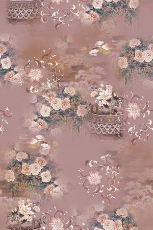 中国风印花花型图片