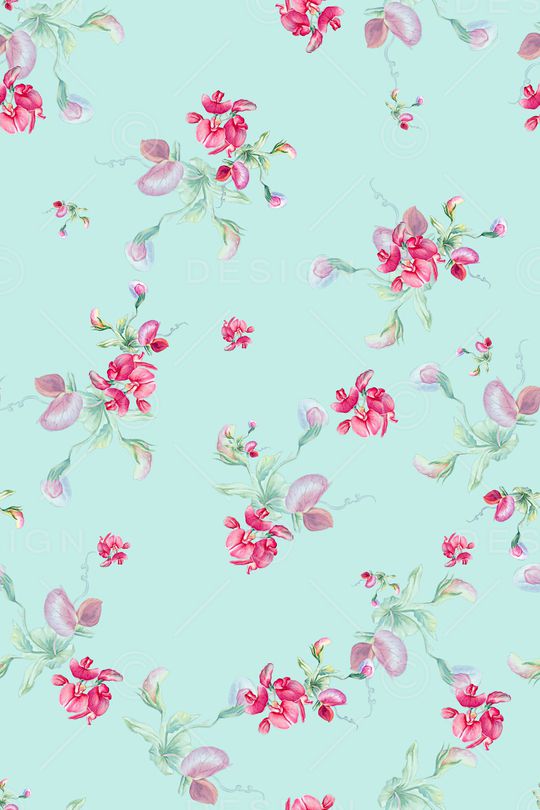 年轻女性印花花型图片