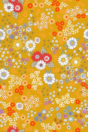 小碎花印花花型图片