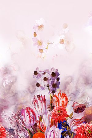 花卉印花花型图片
