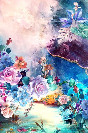 花卉印花花型图片