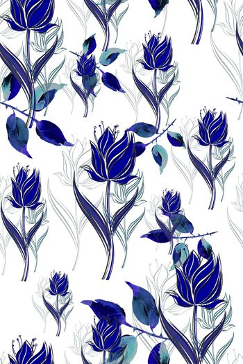花卉印花花型图片