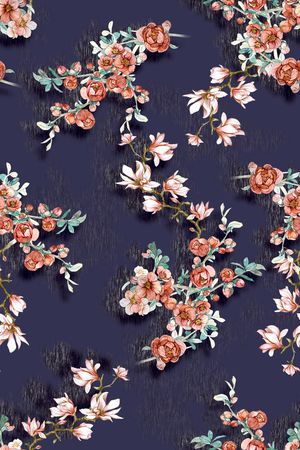 花卉印花花型图片