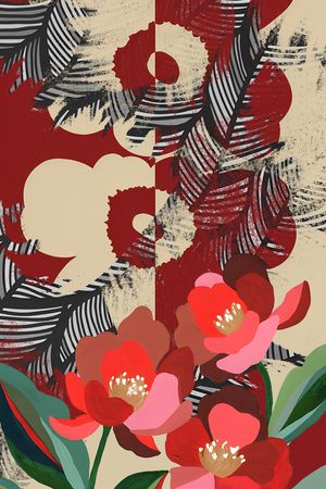 花卉印花花型图片