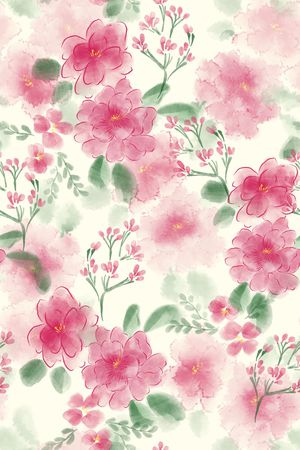 年轻女性印花花型图片