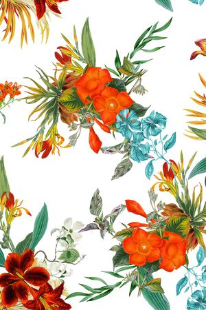 花卉印花花型图片