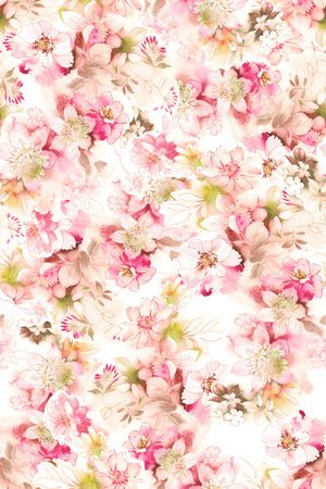 真丝印花花型图片
