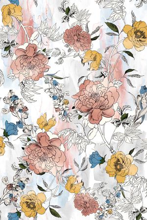 花卉印花花型图片