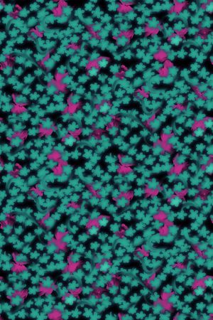 朦胧花卉印花花型图片