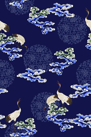 中老年印花花型图片