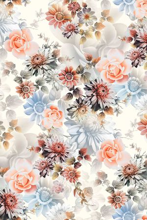 flowers印花花型图片