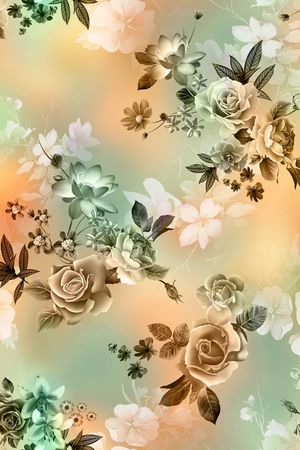flowers印花花型图片