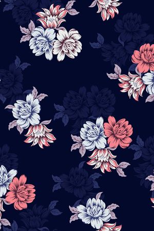 flowers印花花型图片