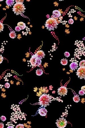 花卉印花花型图片