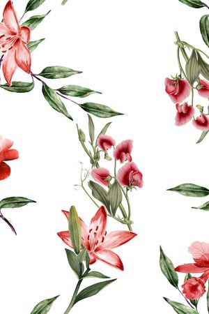 花卉印花花型图片