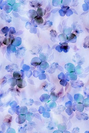水彩印花花型图片