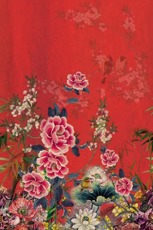 大花印花花型图片