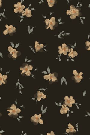小碎花印花花型图片