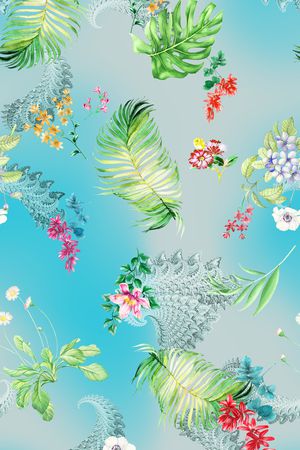 花卉印花花型图片