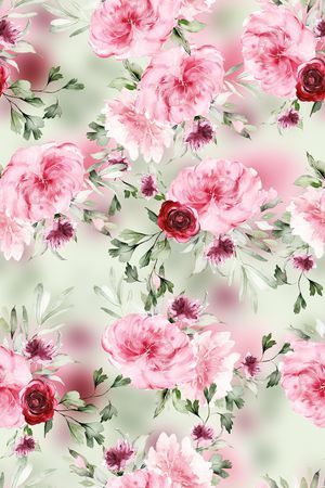 花卉印花花型图片
