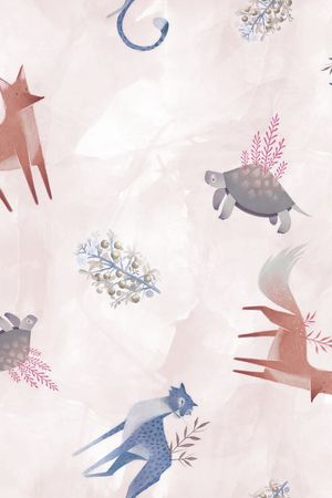 动物印花花型图片