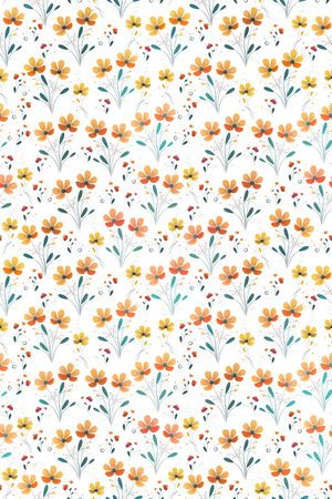 小碎花印花花型图片