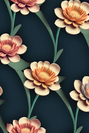 大花印花花型图片