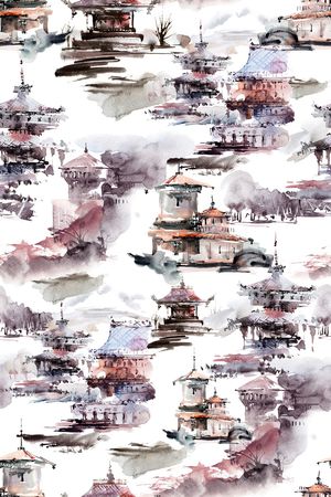 建筑印花花型图片